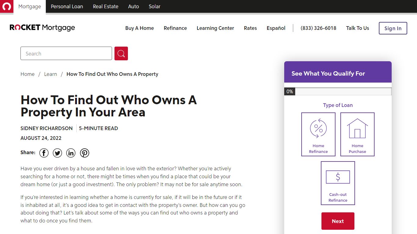 How To Find Out Who Owns A Property | Rocket Mortgage